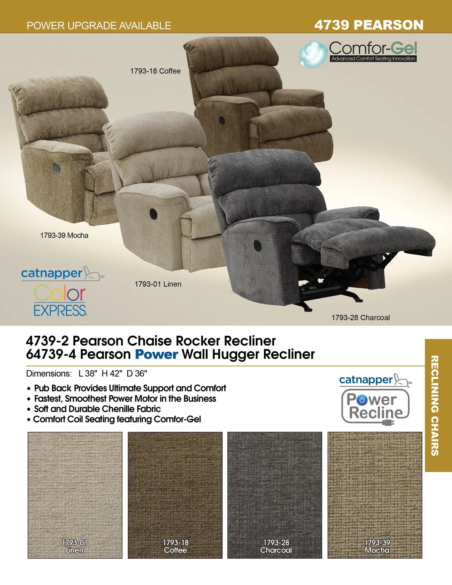 Catnapper® Pearson Recliner – Classic Comfort You’ll Come Home To Catnapper