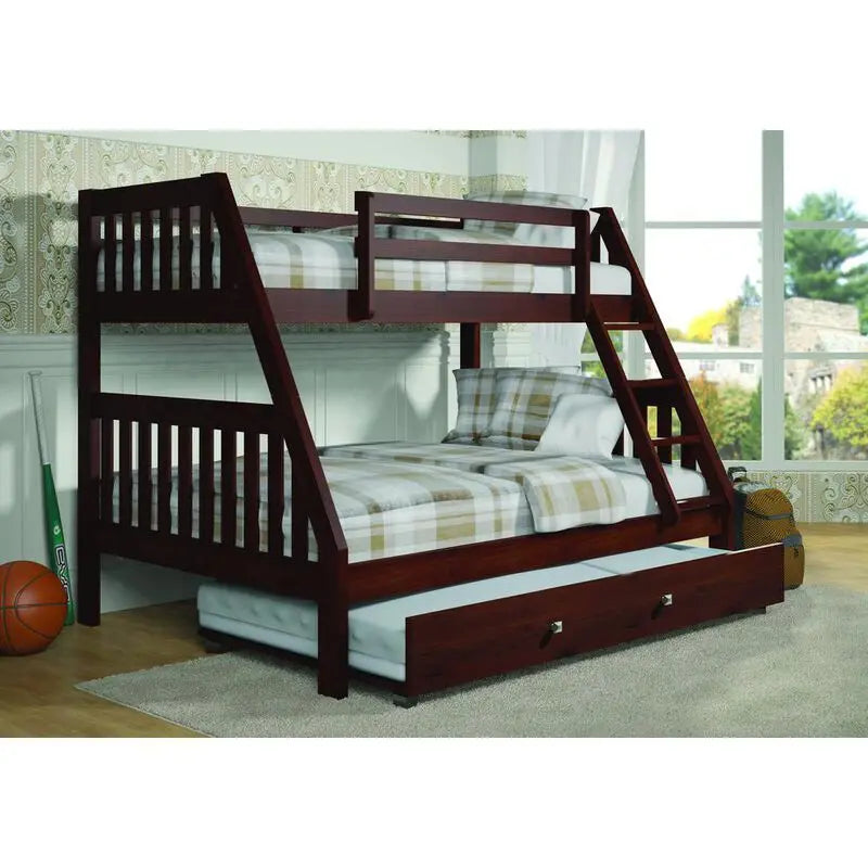 Twin/Full Mission Bunk Bed by Donco Trading Donco
