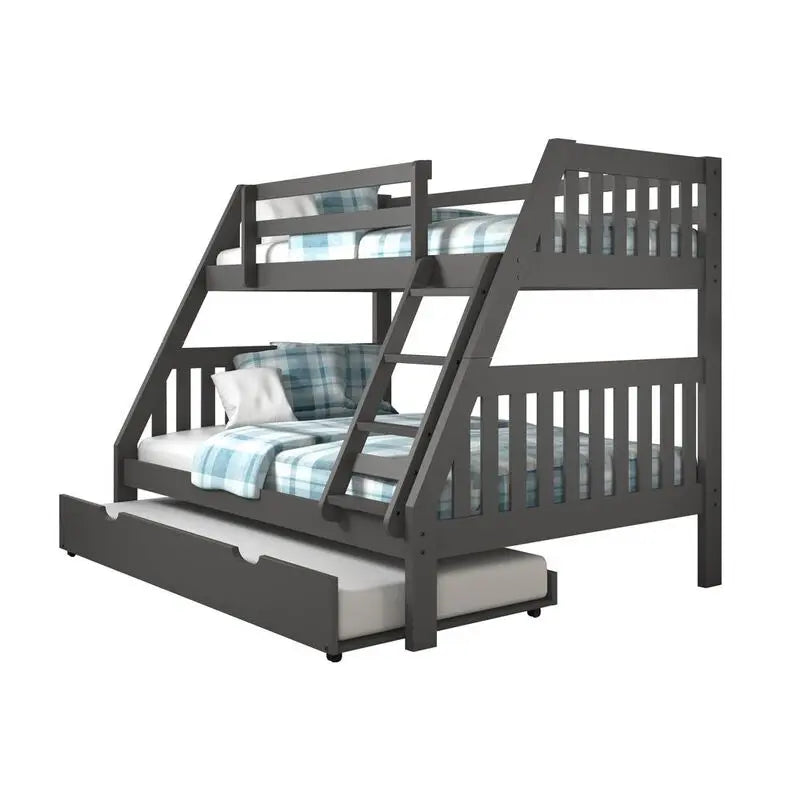 Twin/Full Mission Bunk Bed by Donco Trading Donco