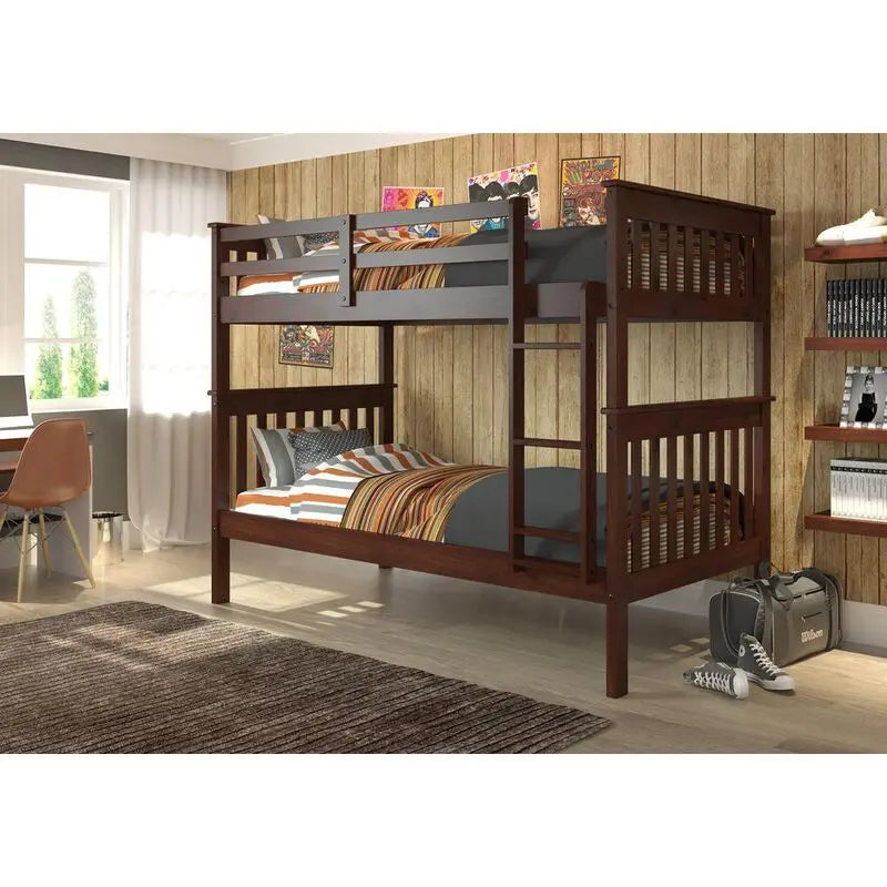 Twin/Twin Mission Bunk Bed by Donco Trading Donco