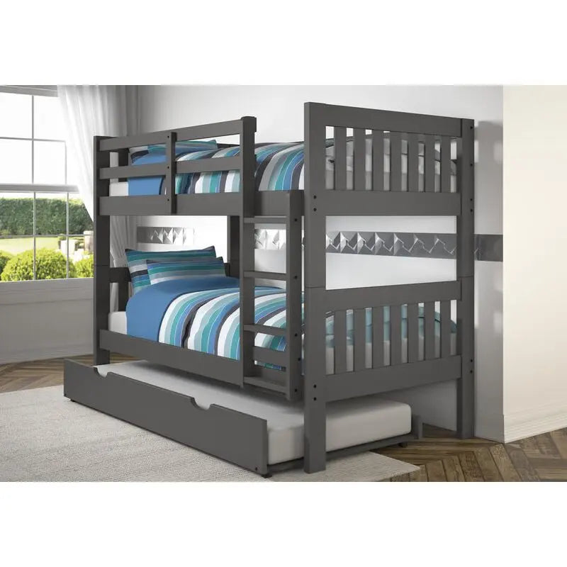 Twin/Twin Mission Bunk Bed by Donco Trading Donco