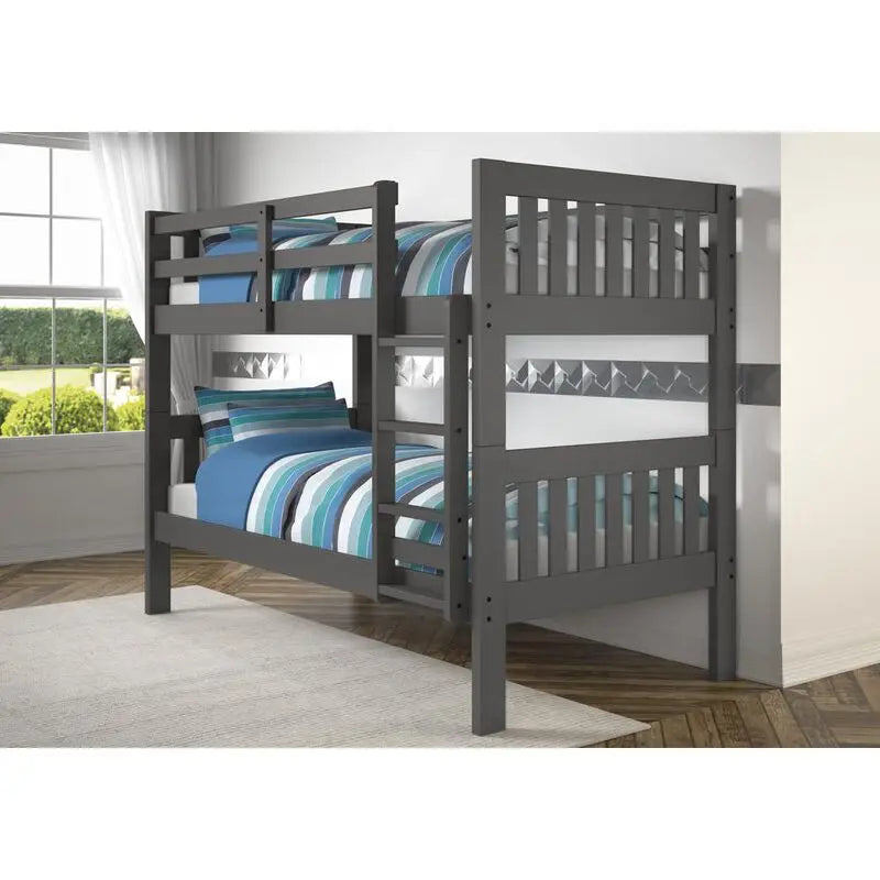 Twin/Twin Mission Bunk Bed by Donco Trading Donco
