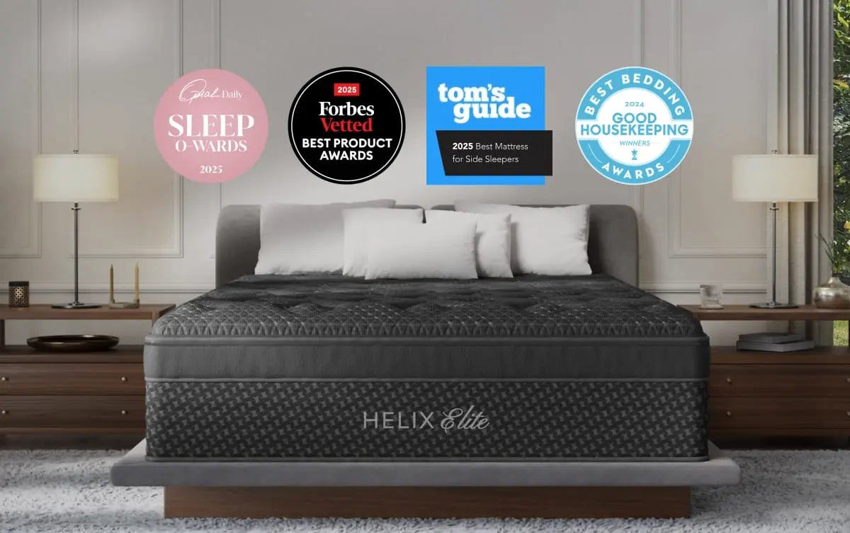 Helix Midnight Elite luxury hybrid mattress for side sleepers